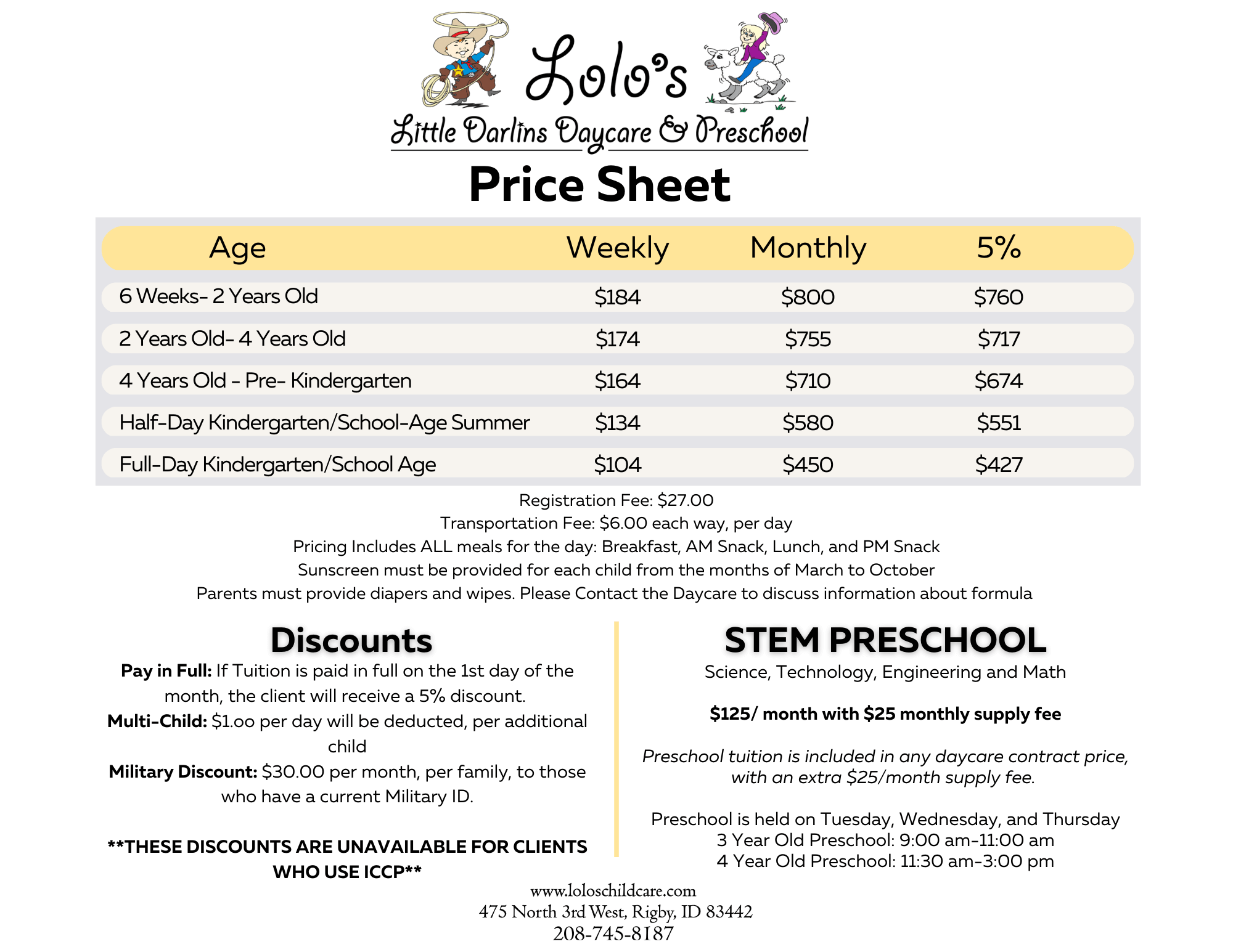 pricing